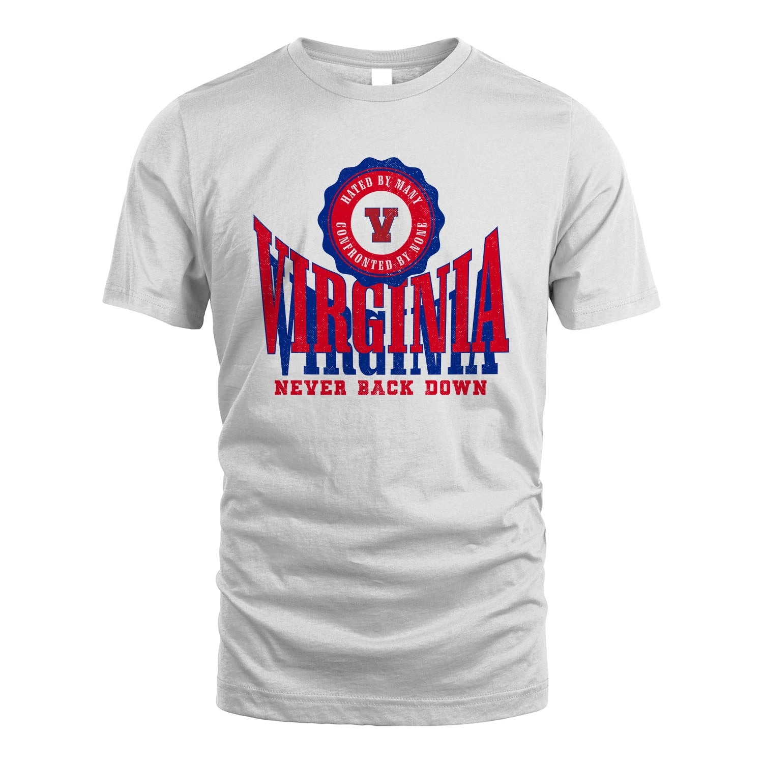 Your Name Never Back Down Shirt VIRGINIA M1-33
