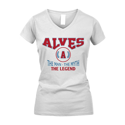 The Man The Myth The Legend Jet Style Shirt ALVES M1-9