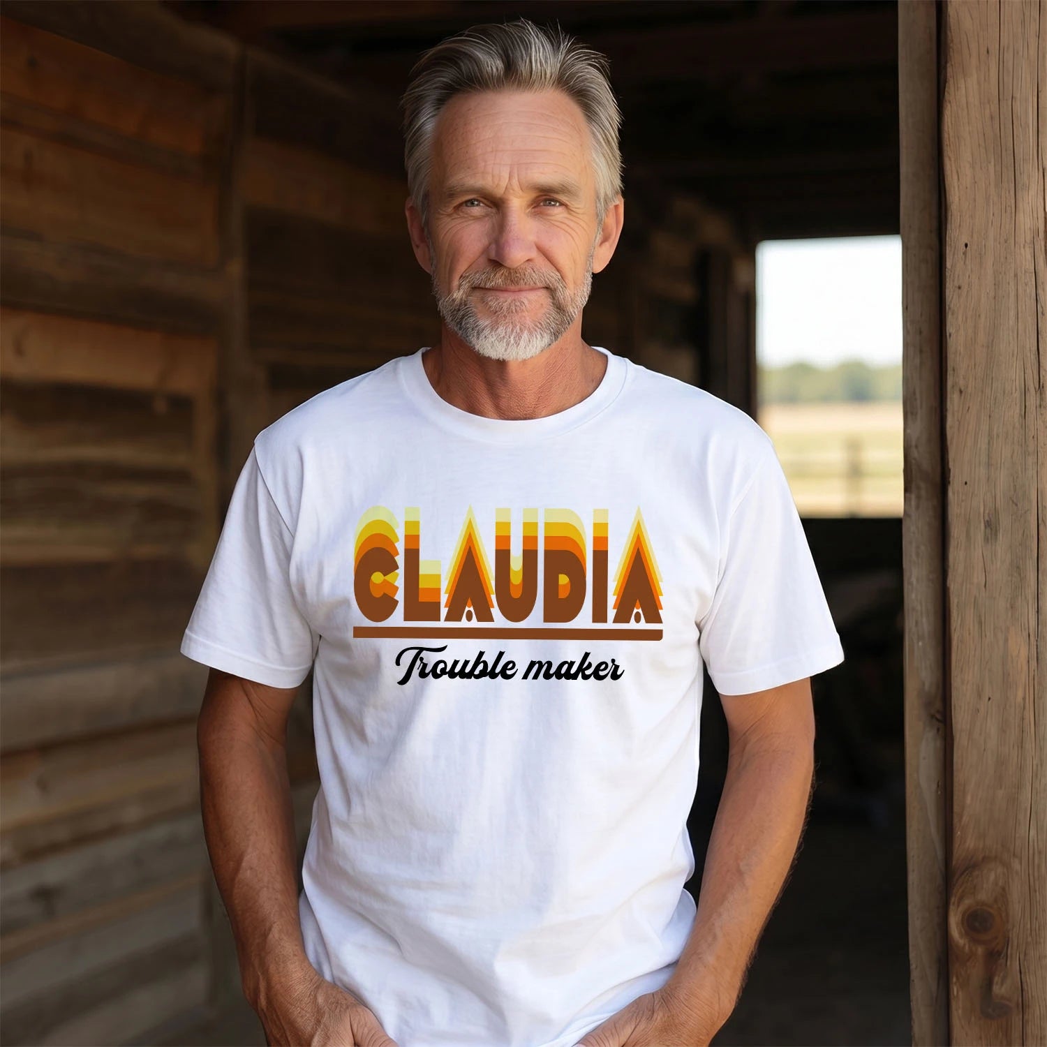 Your Name Trouble Maker Funny Shirt CLAUDIA M1-34