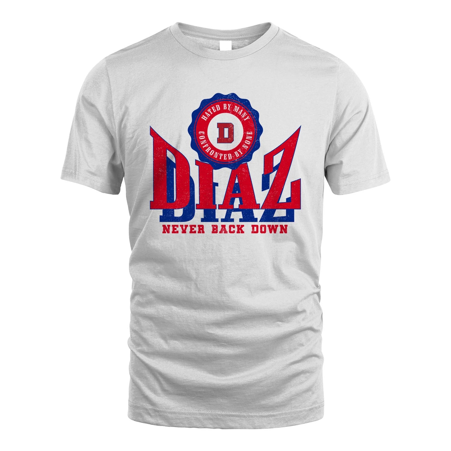 Your Name Never Back Down Shirt DIAZ M1-33