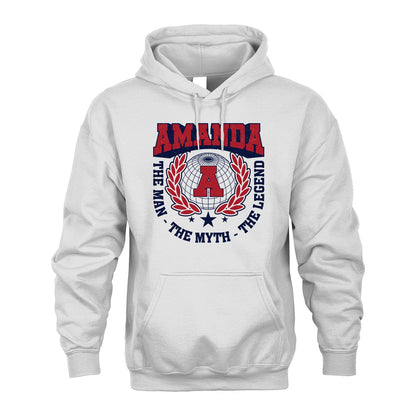 The Man The Myth The Legend Logo Shirt AMANDA M1-30