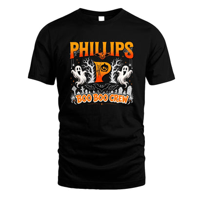 Boo Boo Crew Halloween Custom Name Shirt PHILLIPS M1-28