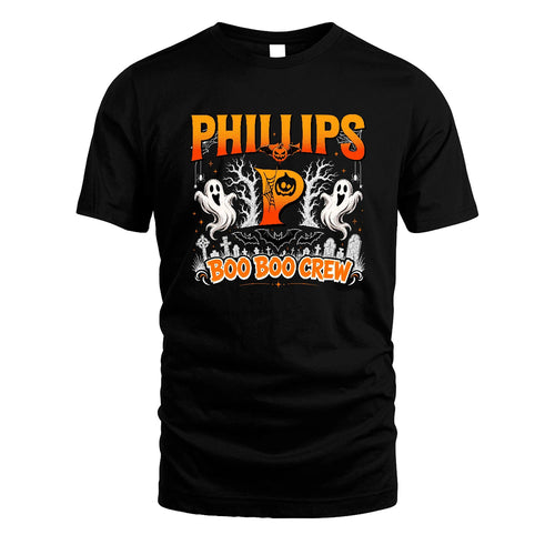 Boo Boo Crew Halloween Custom Name Shirt PHILLIPS M1-28