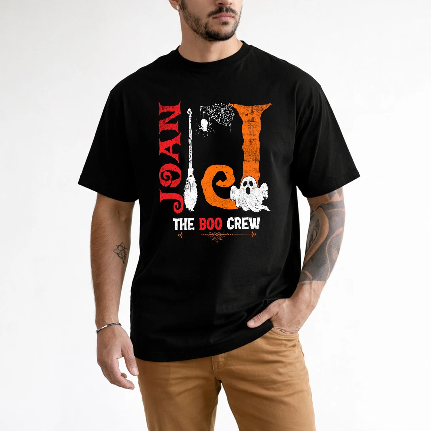 The Boo Crew Halloween With Your Name Shirt JOAN M1-23