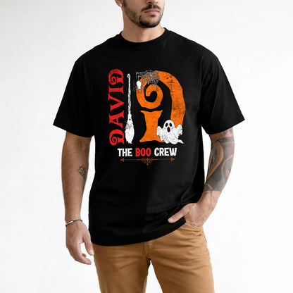 The Boo Crew Halloween With Your Name Shirt DAVID M1-23