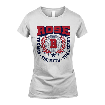 The Man The Myth The Legend Logo Shirt ROSE M1-30