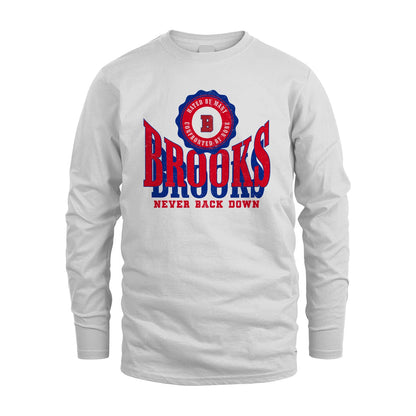 Your Name Never Back Down Shirt BROOKS M1-33