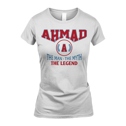 The Man The Myth The Legend Jet Style Shirt AHMAD M1-9