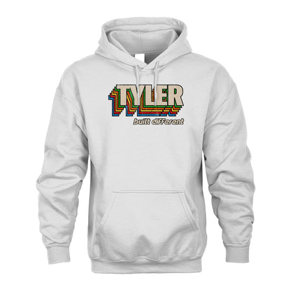 Your Name Built Different Retro Shirt TYLER M1-26