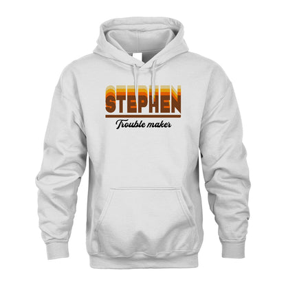 Your Name Trouble Maker Funny Shirt STEPHEN M1-34
