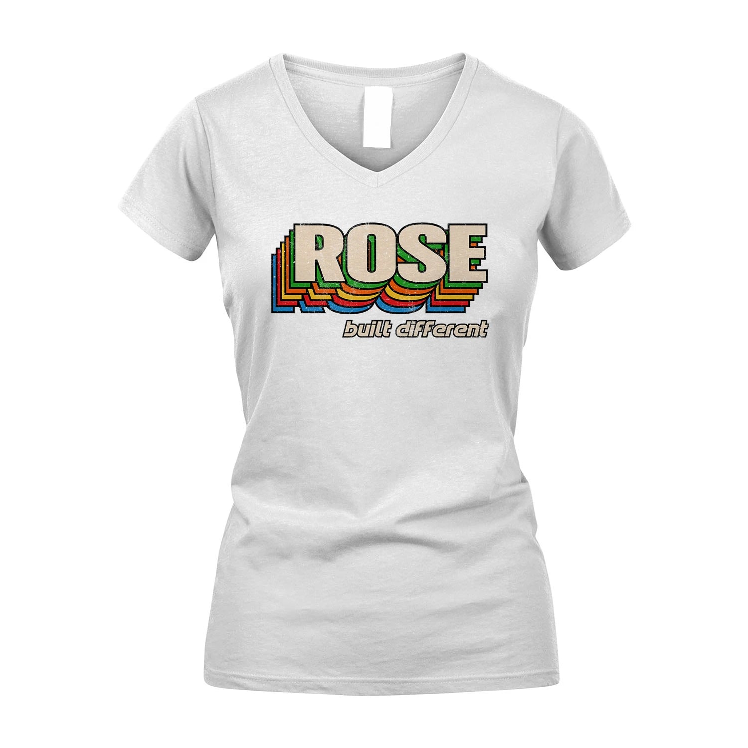 Your Name Built Different Retro Shirt ROSE M1-26