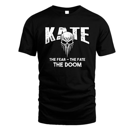 The Fear The Fate The Doom Skull Shirt KATE M1-39