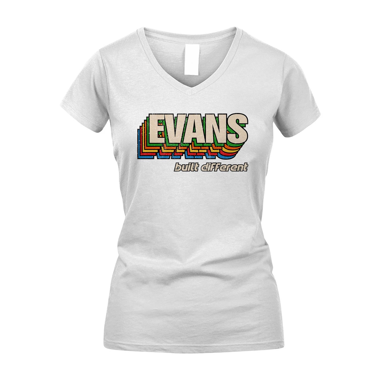 Your Name Built Different Retro Shirt EVANS M1-26