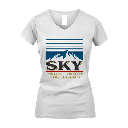 The Man The Myth The Legend Vintage Mountain Shirt SKY M1-19