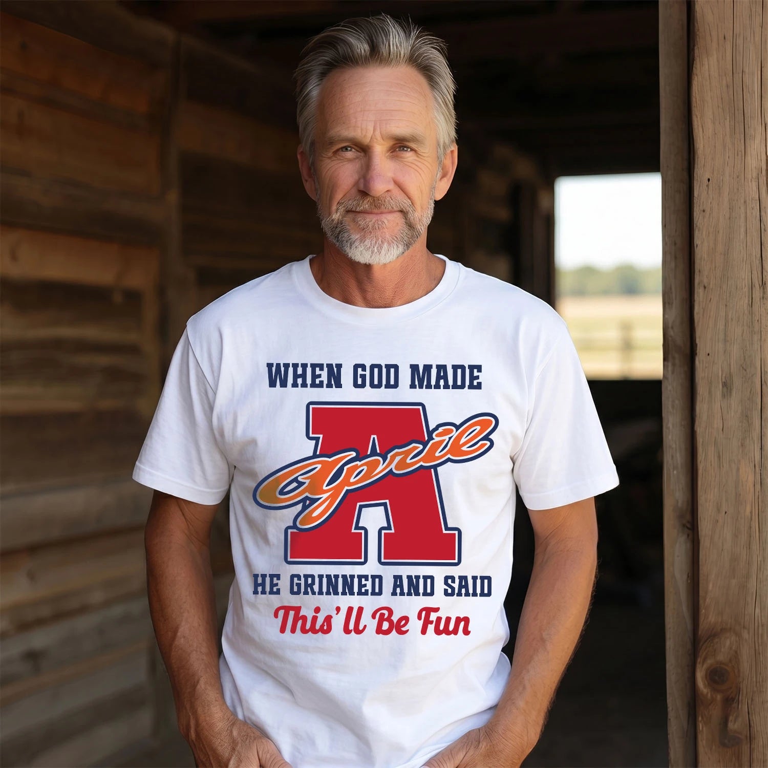 God Made Your Name Custom Shirt APRIL M1-16