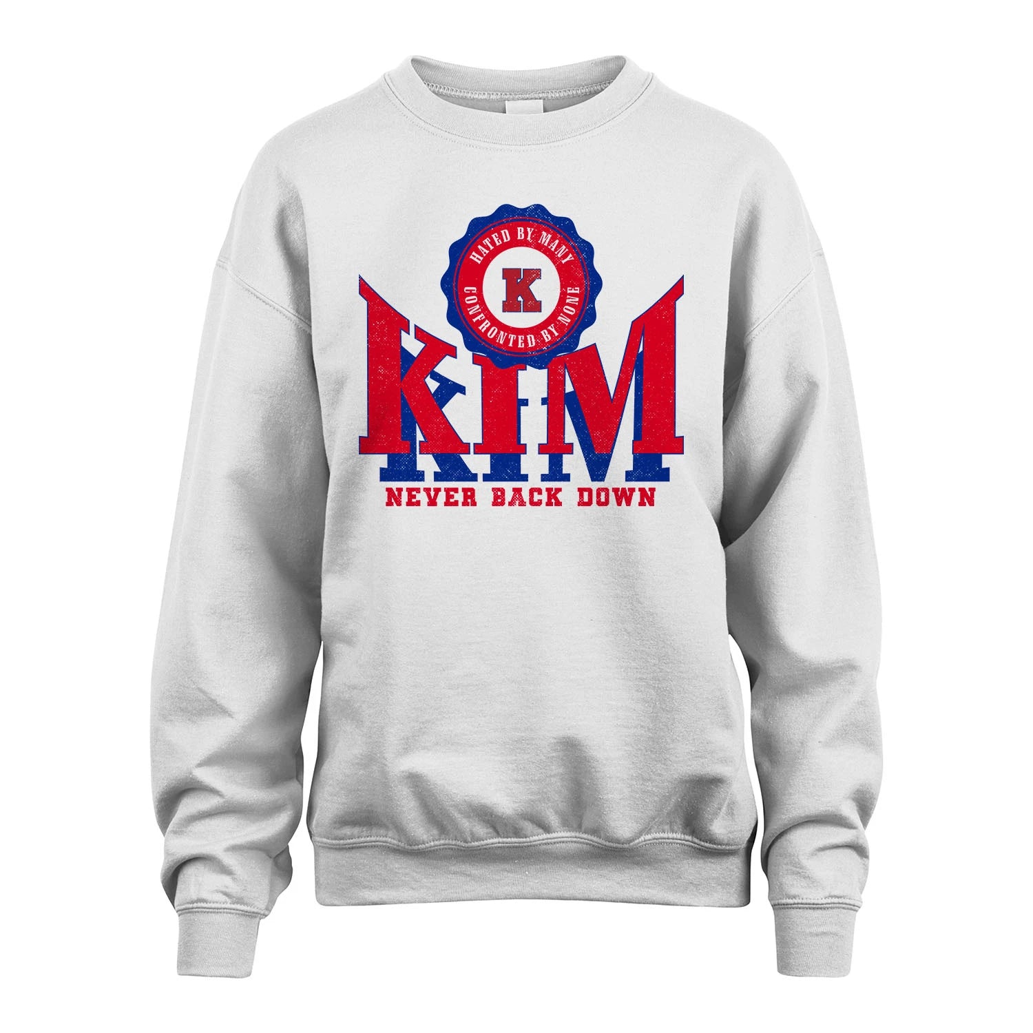 Your Name Never Back Down Shirt KIM M1-33