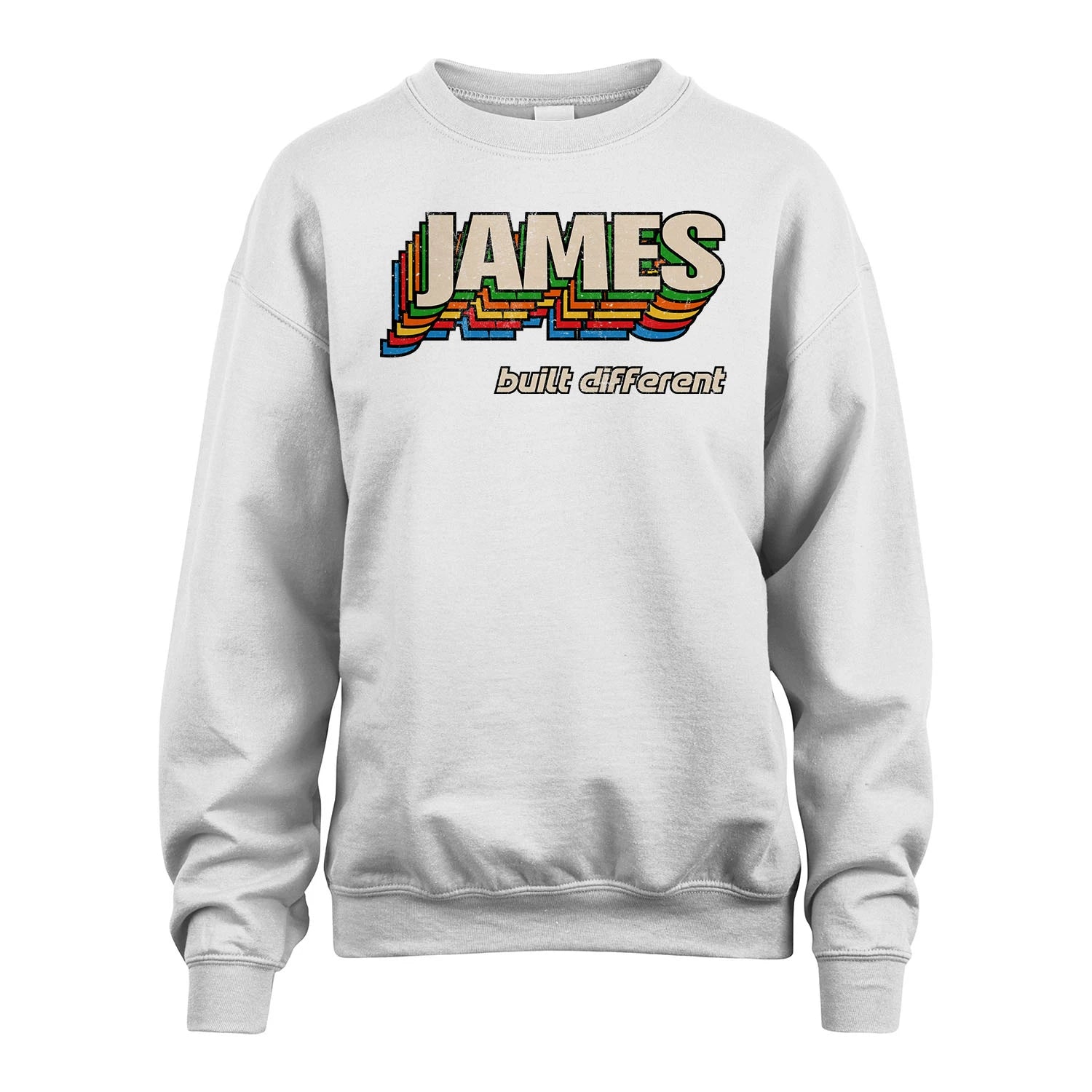 Your Name Built Different Retro Shirt JAMES M1-26