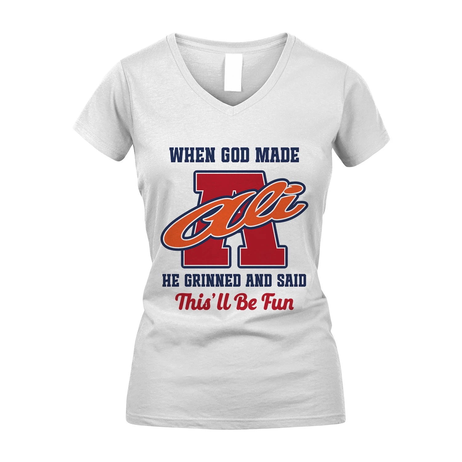 God Made Your Name Custom Shirt ALI M1-16