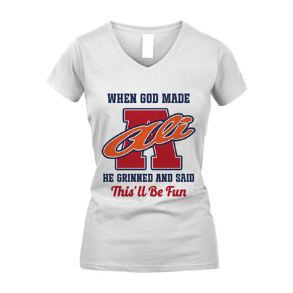 God Made Your Name Custom Shirt ALI M1-16