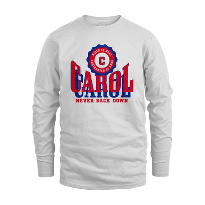 Your Name Never Back Down Shirt CAROL M1-33