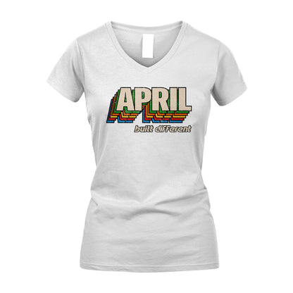 Your Name Built Different Retro Shirt APRIL M1-26