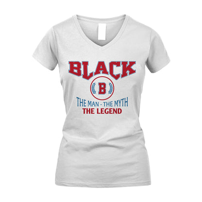 The Man The Myth The Legend Jet Style Shirt BLACK M1-9