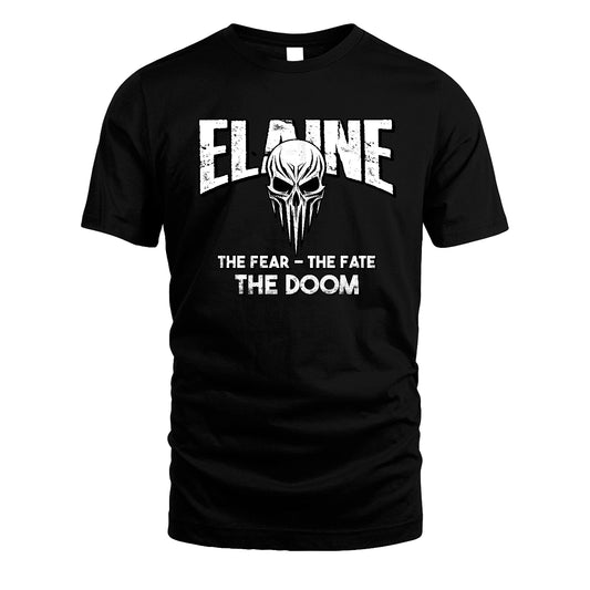 The Fear The Fate The Doom Skull Shirt ELAINE M1-39