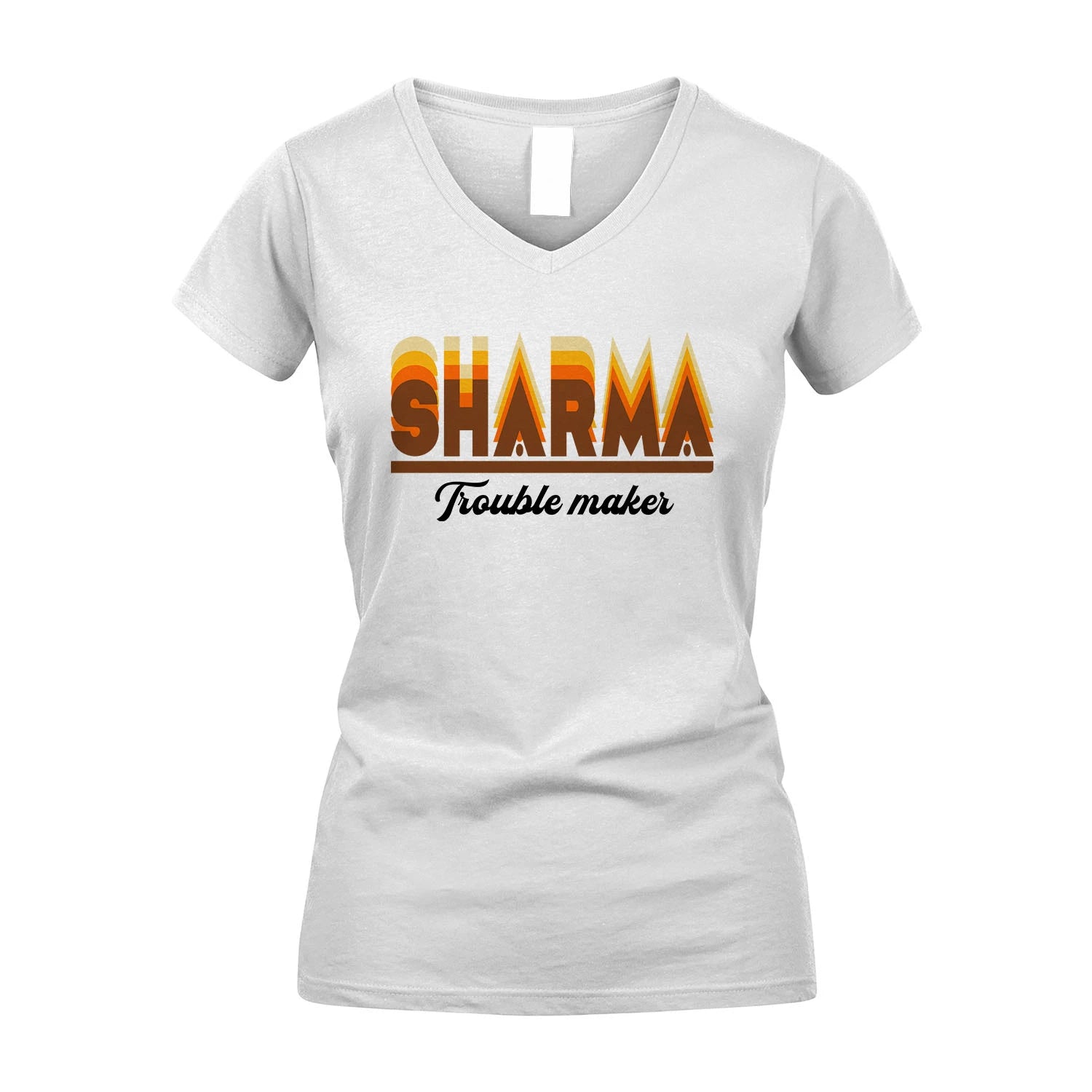 Your Name Trouble Maker Funny Shirt SHARMA M1-34