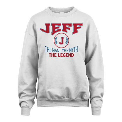 The Man The Myth The Legend Jet Style Shirt JEFF M1-9