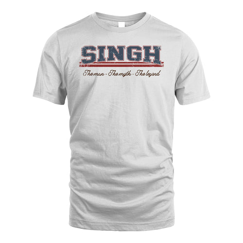 The Man The Myth The Legend Vintage Shirt SINGH M1-6