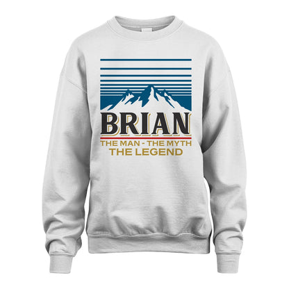 The Man The Myth The Legend Vintage Mountain Shirt BRIAN M1-19