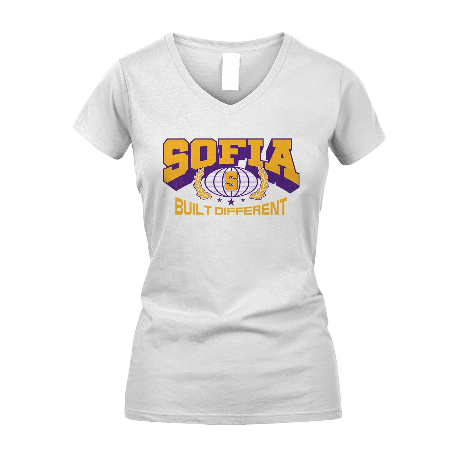 Your Name Built Different Sporty Shirt SOFIA M1-32