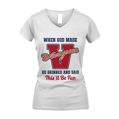 God Made Your Name Custom Shirt VARGAS M1-16