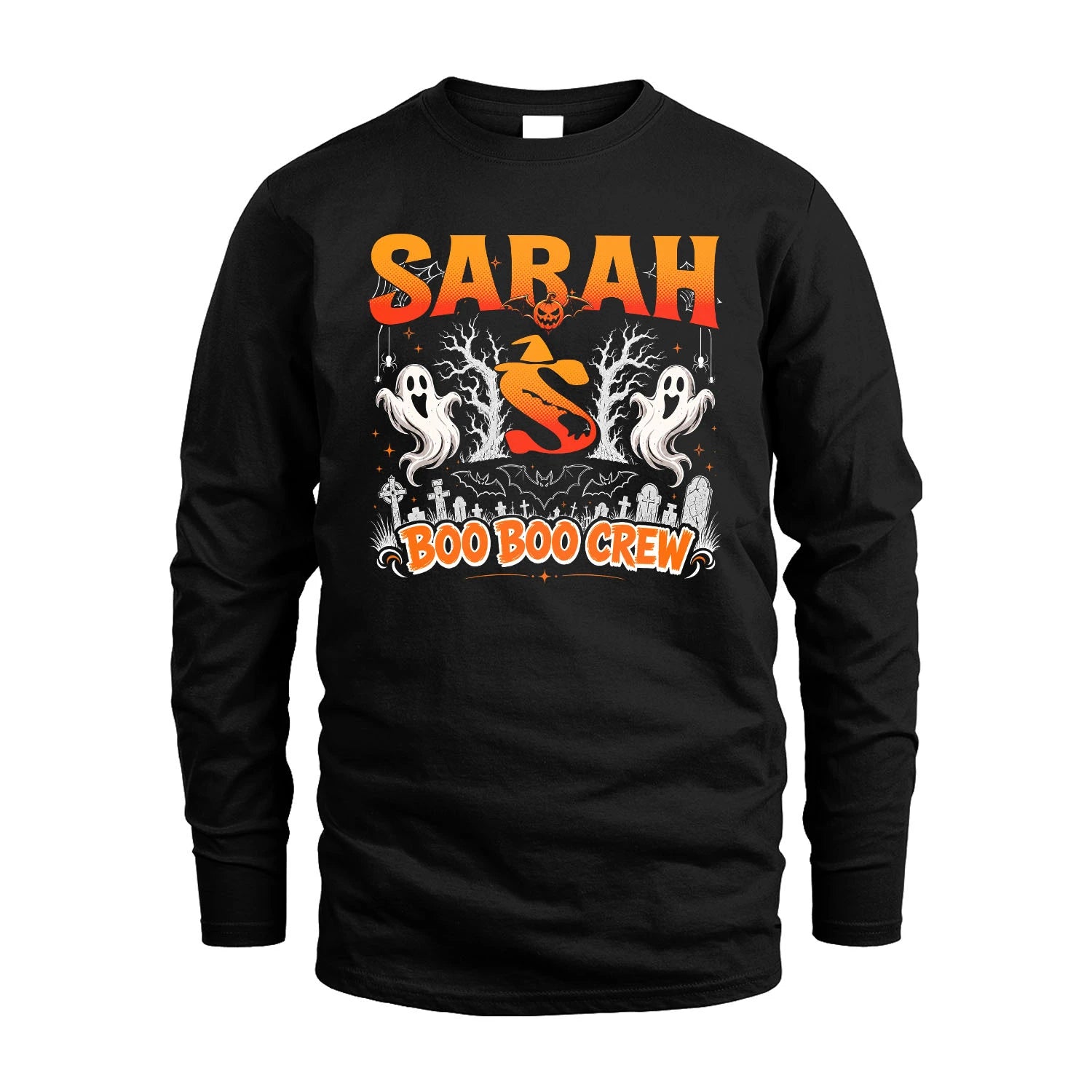 Boo Boo Crew Halloween Custom Name Shirt SARAH M1-28