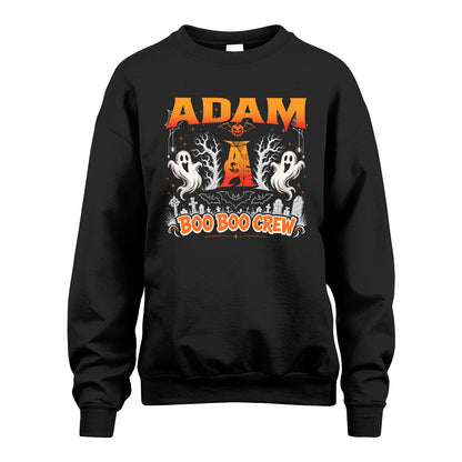 Boo Boo Crew Halloween Custom Name Shirt ADAM M1-28