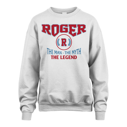 The Man The Myth The Legend Jet Style Shirt ROGER M1-9