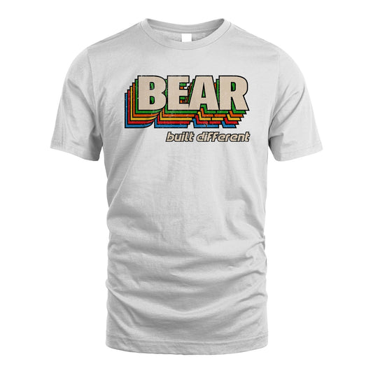 Your Name Built Different Retro Shirt BEAR M1-26