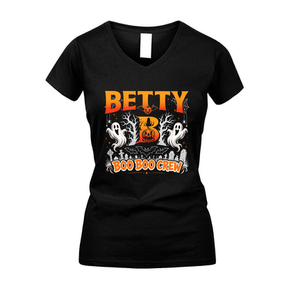 Boo Boo Crew Halloween Custom Name Shirt BETTY M1-28
