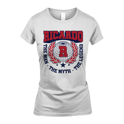 The Man The Myth The Legend Logo Shirt RICARDO M1-30