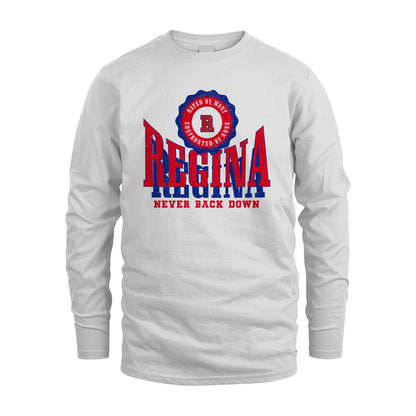 Your Name Never Back Down Shirt REGINA M1-33