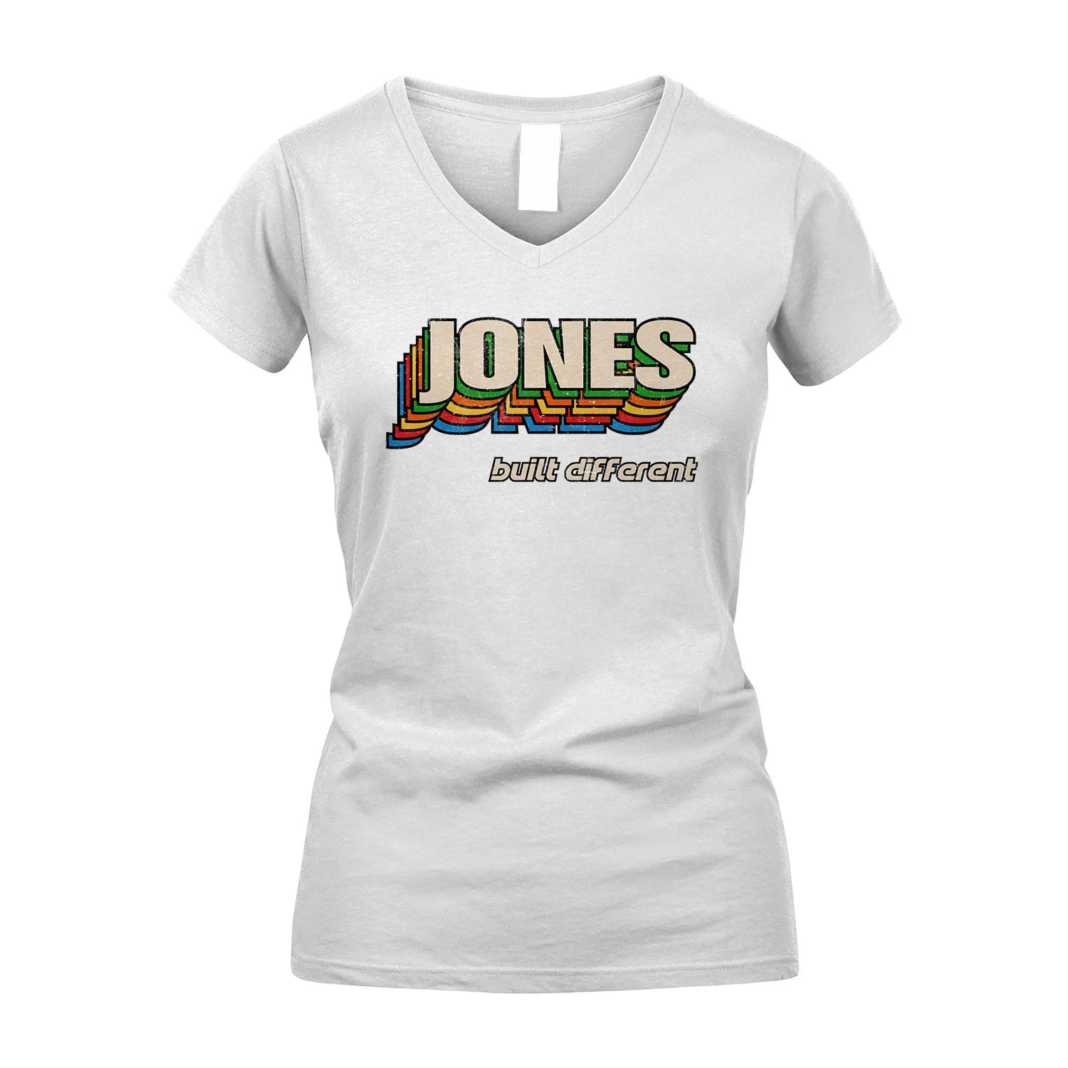 Your Name Built Different Retro Shirt JONES M1-26