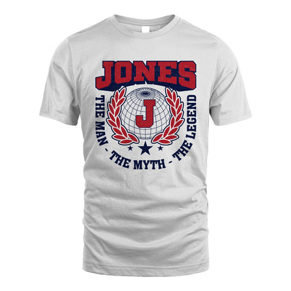 The Man The Myth The Legend Logo Shirt JONES M1-30