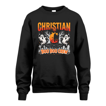Boo Boo Crew Halloween Custom Name Shirt CHRISTIAN M1-28