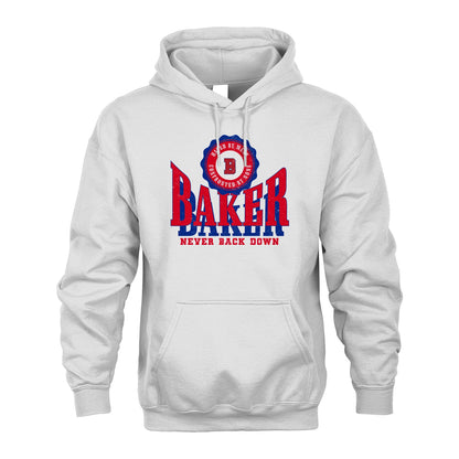 Your Name Never Back Down Shirt BAKER M1-33
