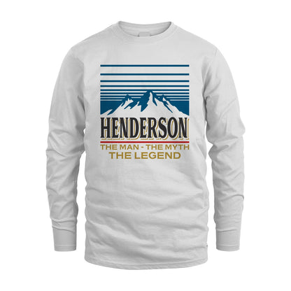 The Man The Myth The Legend Vintage Mountain Shirt HENDERSON M1-19