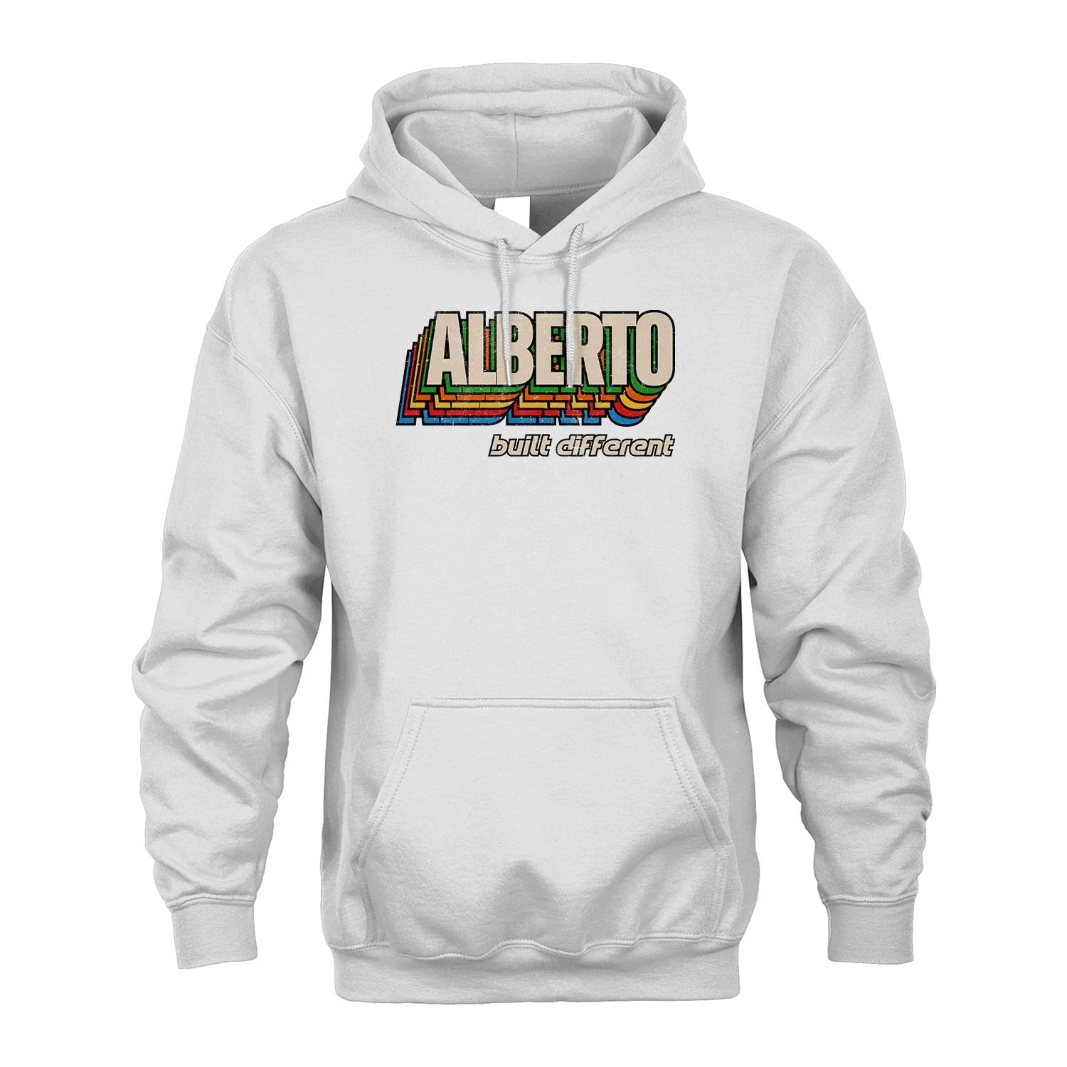 Your Name Built Different Retro Shirt ALBERTO M1-26