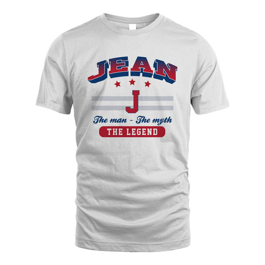 The Man The Myth The Legend With Your Name Shirt JEAN M1-35