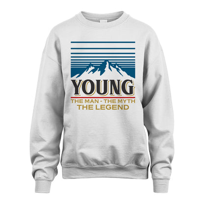 The Man The Myth The Legend Vintage Mountain Shirt YOUNG M1-19