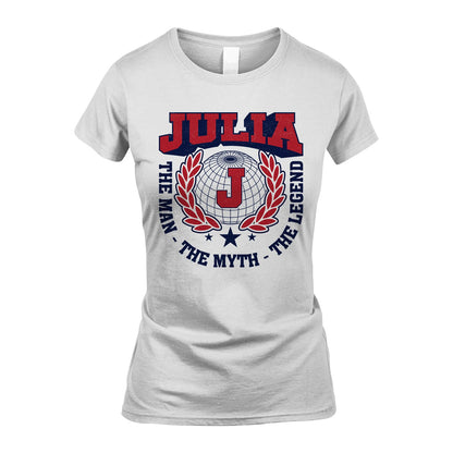 The Man The Myth The Legend Logo Shirt JULIA M1-30