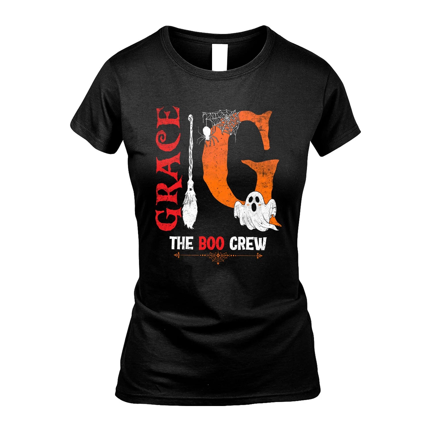 The Boo Crew Halloween With Your Name Shirt GRACE M1-23
